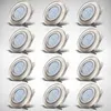 B.K.Licht - 6er Set LED Einbaustrahler 230V 4,8W ultraflach Produktbild-Vorschau 13