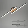 BRILONER Go LED Deckenleuchte, Warmweißes Licht, schwarz, Produktbild-Vorschau 4