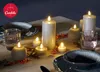 Candela Lights LED Kerzen 2er Set Ø7,5x15cm taupe rustic Produktbild-Vorschau 4