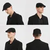 Cappello piatto da uomo in cotone, stile basco, modello Anteprima dell’immagine prodotto 4