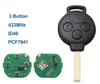 3-Tasten-Fernbedienungsschlüssel ID46 433 MHz für Smart Fortwo 451 Voir les images du produit