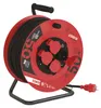 Venkovní prodlužovací kabel na bubnu 50 m / 4 zásuvky / černý / guma / 230 V / 1,5 mm2 Náhled obrázku produktu