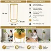 DanDiBo Blumenhocker Metall Gold Rund 70 cm Blumenständer Produktbild-Vorschau 2