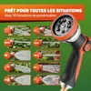 GARDEBRUK® Tuyau d’Arrosage Extensible 30 m Noir– Pistolet Voir les images du produit 4