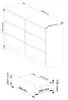 Kommode K120 Kaschmir 120 cm 6 Schubladen 120x40x77 cm Produktbild-Vorschau 3