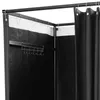 Cabine d'essayage portable noire avec rideau occultant pour Voir les images du produit 6