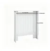 FATIVO Kryt topení 78x19x92 cm – Vysoký kryt topení v bílé Náhled obrázku produktu 4