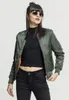 Urban Classics Ladies - BASIC BOMBER Jacke oliv - M Podgląd zdjęcia produktu 2