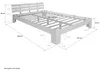 Homestyle4u Holzbett 160x200 Doppelbett mit Lattenrost Produktbild-Vorschau 20