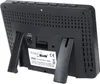 The back of a black digital weather station with its kickstand deployed. Produktbild-Vorschau