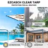 (2.1x3.7M) Rideaux d'extérieur en PVC transparent avec Voir les images du produit 8