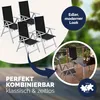 CASARIA® Gartenstühle 4er Set Hochlehner Klappbar 8-Fach Produktbild-Vorschau 6