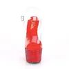 BEJEWELED-708DM Damen Sandale von Pleaser, Transparent Rot Produktbild-Vorschau 2
