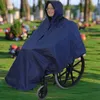 Reflektierender Hochglanz-Rollstuhl-Regenponcho, Produktbild-Vorschau 6