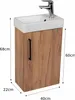 Stamar | Armoire de salle de bain - avec lavabo - 40 x 22 Voir les images du produit 8