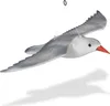 Relaxdays Vogelschreck Möwe, fliegend, zum Aufhängen, Produktbild-Vorschau 1