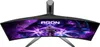 Top-down view of a curved gaming monitor with a futuristic space-themed wallpaper. Náhled obrázku produktu