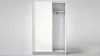 Schwebetürenschrank Fast weiß Garderobenschrank Produktbild-Vorschau 7