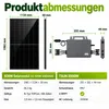 Balkonkraftwerk 2000W  Komplettset mit 4*500Wp Bifaziale Produktbild-Vorschau 6