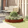 vidaXL Plantenring, roestkleurig, 120 x 120 x 20 cm, Productafbeelding-voorbeeld 3