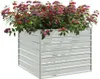 vidaXL Garten-Hochbeet 100x100x77 cm Verzinkter Stahl Produktbild-Vorschau 2