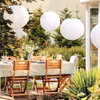 Papier Lampion in weiß - ca. Ø 25 cm / 10er Set - Produktbild-Vorschau 5