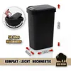 Mülleimer 50 Liter Schwing & Klappdeckel schwarz Küche Produktbild-Vorschau 7