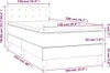 Boxspringbett mit Matratze & LED Creme 100x200 cm Stoff Produktbild-Vorschau 7