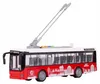 Grande autobus urbano rosso con porte apribili, suoni e Anteprima dell’immagine prodotto 3