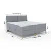 FEDVE Boxspringbett Schlafzimmerbett MUDAN mit 2 Produktbild-Vorschau 5