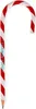 A candy cane shaped pencil with red and white stripes. Anteprima dell’immagine prodotto