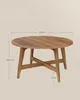 VASAGLE Couchtisch rund, 80 cm Wohnzimmertisch, konische Produktbild-Vorschau 6