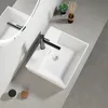 Keramické umyvadlo s bílou deskou obdélníkové velké 40 x 30 Náhled obrázku produktu 2