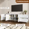 Merax TV skrinka 170 × 36 × 55 cm, TV nábytok s 3 dvierkami Náhľad obrázku produktu 4