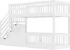 Merax Etagenbett 90x200 mit Sicherheitstreppe, Kinderbett Produktbild-Vorschau 9