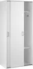 Cindy - Armoire 2 Portes, 78x175h cm Blanc, Porte-manteaux Voir les images du produit 8