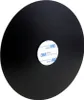 A black round mirror with a 3M adhesive pad in the center. Produktbild-Vorschau