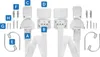 reer Furniture anti-tip kit, 1 Stück(e), Weiß, Kunststoff, Produktbild-Vorschau 4