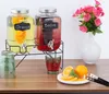 Relaxdays Getränkespender mit Ständer, 2 Limobehälter je Produktbild-Vorschau 2