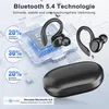 Marketing image showcasing Bluetooth headphones with feature callouts. Produktbild-Vorschau