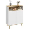 HOMCOM Meuble de rangement, buffet cuisine, avec étagère Voir les images du produit 1