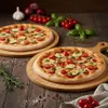 hausleben, set da 2 teglie per pizza da 35 cm in bambù – Anteprima dell’immagine prodotto 3