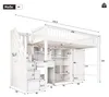 Flieks Etagenbett 90x200cm mit Schreibtisch, Hochbett mit Produktbild-Vorschau 7