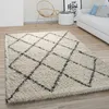 Hochflor Teppich Wohnzimmer Shaggy Langflor Modernes Boho Produktbild-Vorschau 1