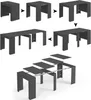 Dmora Consolle Allungabile Abicitren 51x90x78h cm Nero Anteprima dell’immagine prodotto 2