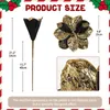 3 Kunstamaryllis, schwarz, Kunstseide, 33 cm, Weihnachtsdeko Productafbeelding-voorbeeld