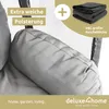 deluxe4home® Hängesessel mit Gestell Hellgrau I Hängekorb Produktbild-Vorschau 6