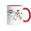 Andere Rechtsanwältinnen Du Tasse Rot  Pferd Einhorn Humor Produktbild-Vorschau 2