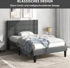 MODFU Polsterbett Einzelbett 90x200cm Leinen Jugendbett mit Produktbild-Vorschau 2