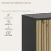 Mone Badschrank 2 Türen Eiche Nachbildung, dunkelgrau. Produktbild-Vorschau 3